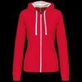 Sudadera capucha mujer Red / White XS