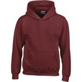 Sudadera capucha niños antibolitas Maroon M