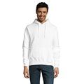 Sudadera Capucha Unisex Bolsillo Canguro Blanco L