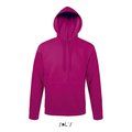 Sudadera Capucha Unisex Bolsillo Canguro Fucsia S