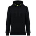 Sudadera con capucha unisex felpa Black S