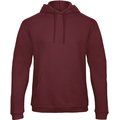 Sudadera capucha unisex Felpa interior Burgundy S