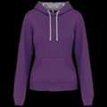 Sudadera de chica con capucha contrastada Violeta XXL