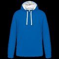 Sudadera clásica con capucha y bolsillo Light Royal Blue / White 4XL