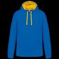 Sudadera clásica con capucha y bolsillo Light Royal Blue / Yellow XS