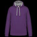 Sudadera clásica con capucha y bolsillo Purple / Oxford Grey 4XL