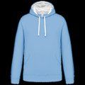 Sudadera clásica con capucha y bolsillo Sky Blue / White XS