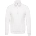 Sudadera Cremallera Algodón Blanco 4XL