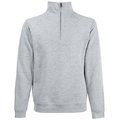 Sudadera con cremallera de cuello alto Heather Grey 4XL