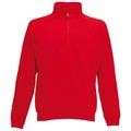 Sudadera con cremallera de cuello alto Red L