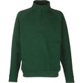 Sudadera con cremallera de cuello alto Verde L