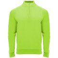 Sudadera cuello con media cremallera Verde Fluor 10