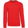 Sudadera cuello redondo algodón Rojo XL