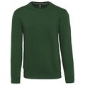 Sudadera cuello redondo algodón Verde M