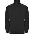 Sudadera Felpa Cuello Alto Negro 2XL