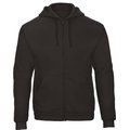 Sudadera gruesa con cremallera y capucha Black M