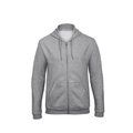 Sudadera gruesa con cremallera y capucha Heather Grey XS