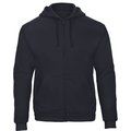 Sudadera gruesa con cremallera y capucha Navy XL