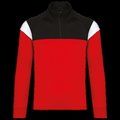 Sudadera infantil 1/4 cremallera Sporty Red / Black 4/6 ans