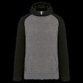 Sudadera infantil bicolor con capucha y bolsillos Grey Heather / Black 10/12 ans