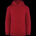 Sudadera infantil sin cremallera y con capucha Hibiscus Red 10/12 ans