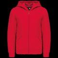 Sudadera infantil con cremallera y capucha Red 8/10 ans