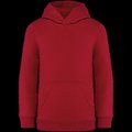 Sudadera infantil sin cremallera y con capucha Rojo 8/10 ans