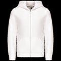 Sudadera infantil con cremallera y capucha White 12/14 ans