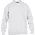 Sudadera infantil cuello redondo White M