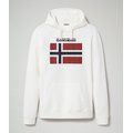 Sudadera con Logotipo de bandera impreso Bright white L