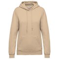 Sudadera de mujer con capucha y bolsillos Beige M