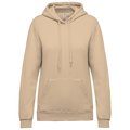 Sudadera de mujer con capucha y bolsillos Beige XS