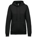 Sudadera de mujer con capucha y bolsillos Black XXL