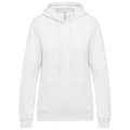 Sudadera de mujer con capucha y bolsillos Blanco L