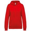 Sudadera de mujer con capucha y bolsillos Red M