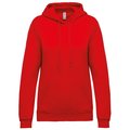 Sudadera de mujer con capucha y bolsillos Rojo M