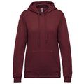 Sudadera de mujer con capucha y bolsillos Wine XL