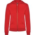 Sudadera de mujer con capucha forrada Rojo L