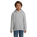 Sudadera Niño Capucha 280g Gris XXL