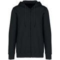 Sudadera organic con cremallera y capucha Washed black S