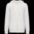 Sudadera organic con cremallera y capucha Washed Ivory S