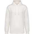 Sudadera orgánica con capucha bolsillo y hombros caídos Ivory M