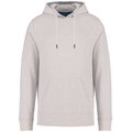 Sudadera reciclada con capucha unisex Beige / Blanco 4XL