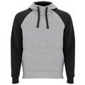 Sudadera unisex bicolor GRIS VIGORE/NEGRO XS