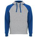 Sudadera unisex bicolor GRIS VIGORE/ROYAL XS