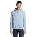 Sudadera Unisex con Capucha Azul Claro M