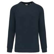 Sudadera algodón cuello redondo felpa Azul XL