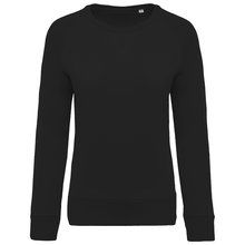 Sudadera algodón orgánico cuello redondo Black XS