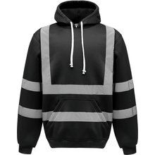 Sudadera alta visibilidad con capucha Black S