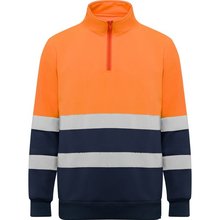 Sudadera Alta Visibilidad Cuello Alto MARINO/NARANJA FLUOR L